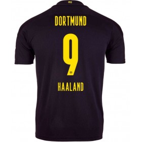 Fußballtrikots Borussia Dortmund Braut Haaland 9 2020-2021 Kurzarm Auswärts-trikot kaufen